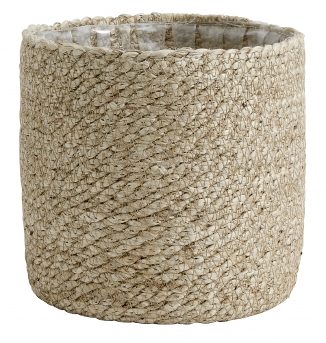 Korb bertopf fr Blumen von Nordal mit PVC innen 14 cm