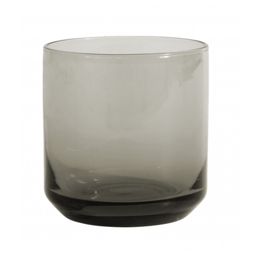 Retro Trinkglas von NORDAL klare Form Farbe Grau
