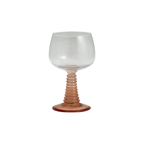 Gorm Römer Weinglas mit pinkem Fuß von NORDAL