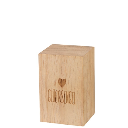 Kleiner Glücksbringer Engelbegleiter in süßer Holzbox 3,5x5,5 cm
