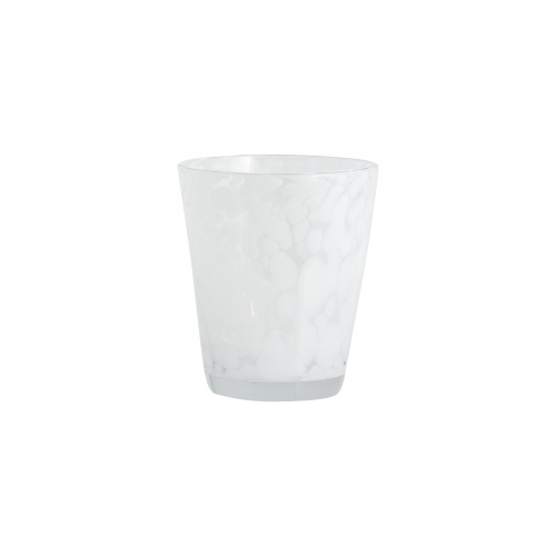 Trinkglas Tepin weiß-transparent gescheckt von NORDAL