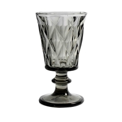 Weißweinglas in grau opulent im Kristall-Look von NORDAL