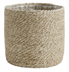 Korb bertopf fr Blumen von Nordal mit PVC innen 18 cm
