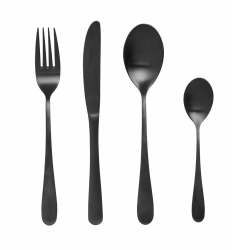 BLACK Besteckset von NORDAL anthrazit - splmaschinengeeignet