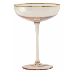 Goldie Cocktailglas mit Goldrand von NORDAL Champagnerschale