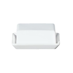 Butterdose aus weiem Porzellan von Asa Selection 16,5x13,5x7 cm
