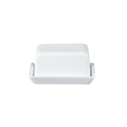 Butterdose aus weiem Porzellan von Asa Selection 11x8,5x6 cm