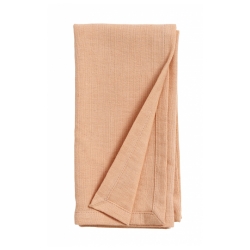 Serviette aus Stoff pfirsichfarben von NORDAL 40x40 cm Baumwolle u. Leinen Maschinenwsche 30 Grad