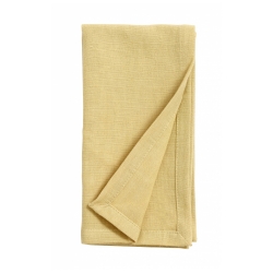 Serviette aus Stoff gelb von NORDAL 40x40 cm Baumwolle u. Leinen Maschinenwsche 30 Grad