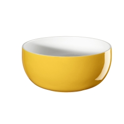 Mslischale gelb innen wei von Asa Selection D 13,5 cm H 6,5 cm