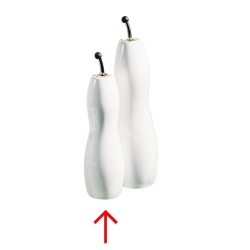 Esssig und l-Flasche von Asa Selection H 24,5 cm Porzellan wei 0,75 L