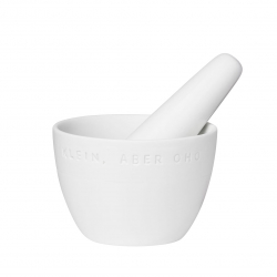 Mrser mit Stel Klein aber Oho von Raeder Design Porzellan wei