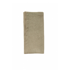 Serviette aus Stoff beige-grau von NORDAL 40x40 cm Baumwolle u. Leinen Maschinenwsche 30 Grad