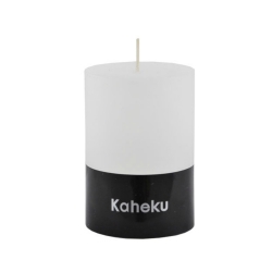 Kaheku-Kerze Cylinderkerze Leuchterkerze Kerze weiß 15 cm