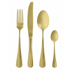 Goldfarbenes Besteckset von NORDAL - splmaschinengeeignet
